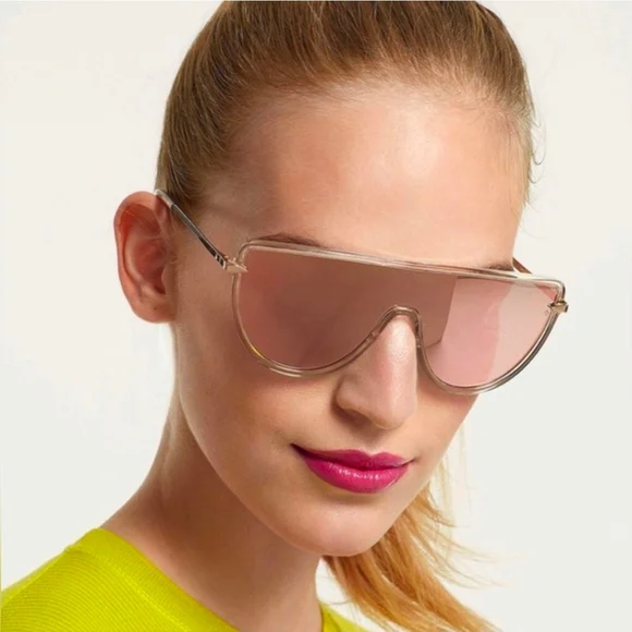Rag & Bone Pink Shield Sunglasses - Picture 3 of 16
